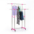 Direct Sales Double Rod Telescopic Elevating Drying Racks Stainless Steel Folding Floor Mobile Practical Drying Rack