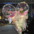 Internet Celebrity Bounce Ball Bouquet Night Market Stall Push Luminous Material Package Wholesale Valentine's Day Rose Balloon Flower