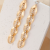 Spring and Summer New Earrings Women's 2021 Fashionable Long Earrings Cold Style Metal All-Match Chain Earrings