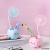 Minuo New Product Little Fan Cartoon with Pen Holder Little Fan USB Charging Mini Animal Little Fan