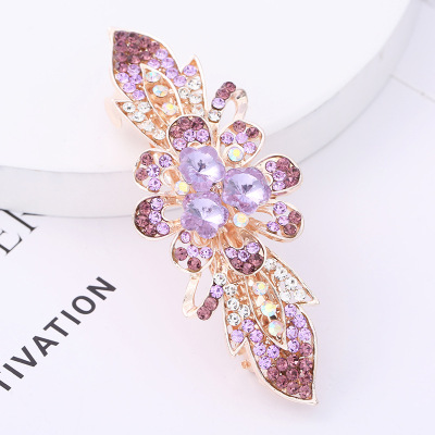 2022 New Large Hair Clip Adult Diamond Hair Headdress Ladies' Hair Pin Spring Clip Ponytail Korean Horizontal Clip