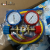 CT-536 R134A R22 R410A manifold gauge set with charging hose, plastic handle brass body air conditioner repair tool