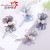 Korean Yarn Fashion Handmade Rhinestone Clamp Bowknot Word Duckbill Clip Hair Accessories Temperament Balls Updo Hairpin