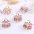 Korean Style Fashion Color Crystal Butterfly Small Size Bangs Clip Women's Plating Does Not Hurt Hair Jaw Clip Hairstyle Holder