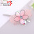 Korean Yarn Fashion Handmade Rhinestone Clamp Bowknot Word Duckbill Clip Hair Accessories Temperament Balls Updo Hairpin