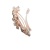 Alloy Barrettes Rhinestone Rose Gold Plated Large One-Word Plate Ponytail Clip Adult ALL-Match Yuan for More than Two Yuan Shop Wholesale