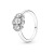 Fanpandora S925 Sterling Silver Diamond-Embedded Ring Simple Style Couple Ring Silver Flip Ring Gift