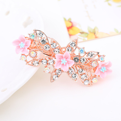 Spring New Korean Style Flower Barrettes Holiday Gift Exquisite Hairpin Elegant Beautiful Spring Clip One Piece Dropshipping