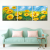 Flower Three-Piece Painting Living Room Sofa Background Painting Corridor Entrance Painting Simple and Fresh Decorative Painting
