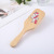 Theaceae Handheld Airbag Massage Comb Wood Color Household Scalp Air Cushion Comb Smooth Hair Small Square Plate Printing Color Hairdressing