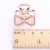 Fashion Minimalist Bowknot Spring Grip Does Not Hurt Hair Alloy Rhinestone Bang Side Clip Temperament Balls Fixing Clip