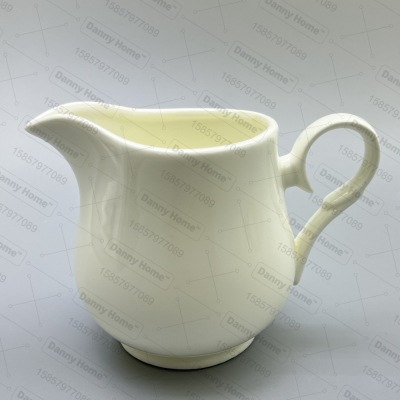 Danny Home Ceramic Milk Pot Coffee Xiao Milk Cup Pot Jar Sauce Jar Collection Bar Sugar Bowl Pointed Cup 300ml