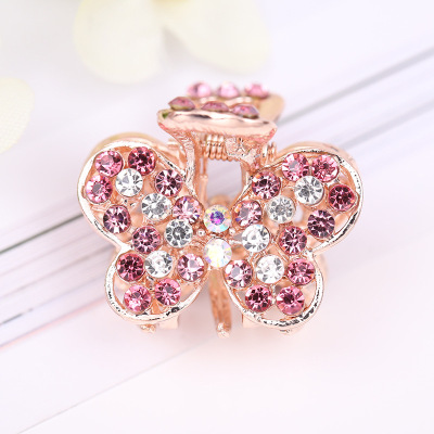 Fashion New Alloy Rhinestone Barrettes Colorful Selling Cute Barrettes Crown Bridal Hair Accessories Elegant and Fresh