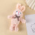 Cute Rose Velvet Bunny Pendant Plush Doll Children's Toy Bag Ornaments Small Doll Doll Wholesale