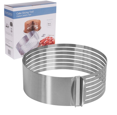 Adjustable Layered Telescopic round Mousse Ring 9-12 Inch Telescopic Cake Mold Baking Mold Wholesale
