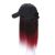 Real Hair Mid-Length Straight Hair Hat Wig One Summer Wave Head Baseball Cap Wig Short Straight Hair Wig Head Cover