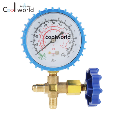 CT-466 r22 r12 r502 single gauge low pressure gauge 0-220psi plastic handle brass body