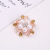 Korean Women's Diamond Brooch Alloy Plating Ladies Decoration Pin Banquet Clothing Accessories in Stock Wholesale