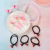 Korean Style Pink Series Hair Accessories Set Cartoon Cute Children's Headband Tie Hair Elastic Band Factory Wholesale