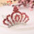 Korean Style Children's Crown Plug Hair Comb Colorful Crystals Medium Children Crown Small Hair Comb Stall Supply Factory Wholesale