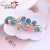 Korean Style Large Alloy Spring Hairpin Exquisite Hairpin Fashion Rhinestone Horizontal Clip Butterfly Hairpin Accessories Stall Hot Sale