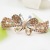 2022 New Creative Colorful Butterfly Barrettes Colorful Crystals Alloy Barrettes