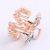 Korean Style Fashion Color Crystal Butterfly Small Size Bangs Clip Women's Plating Does Not Hurt Hair Jaw Clip Hairstyle Holder