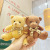 Cartoon Bow Tie Bear Doll Plush Keychain Pendant Student Backpack Ornaments Children Doll Toy Wholesale