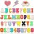 Spot Towel Embroidery English Letters Embroidered Cloth Stickers Rainbow Lightning Patch Ironing Smiley Face Computer Embroidered Zhang Zai