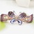 2022 New Creative Colorful Butterfly Barrettes Colorful Crystals Alloy Barrettes