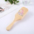 Theaceae Handheld Airbag Massage Comb Wood Color Household Scalp Air Cushion Comb Smooth Hair Small Square Plate Printing Color Hairdressing