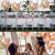 128 PCs Balloon Garland Arch Set Peach Rose Gold Gray Balloon Wedding Birthday Party Decoration