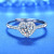 New Moissanite Ring Sterling Silver S925 1 Karat Six Claw Women's Opening Ring Wedding Couple Gift Niche Korean Style