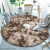 Simple circle Gradient Tie-Dyed Carpet Home Living Room Sofa Floor Mat Bedroom Bedside Long Wool Solid Color Floor Rug