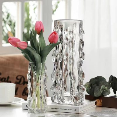 Crystal Glass Vase Wholesale Foreign Trade Home Decoration Glass Vase Hydroponic Vase