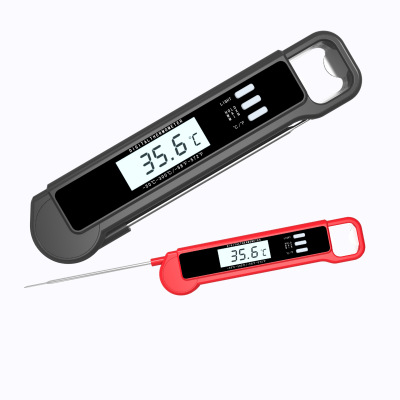 IP67 New Tp660 Food Thermometer Barbecue Barbecue Thermometer with Backlight Foldable Gravity Sensor