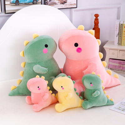 New Plush Toy Cute Little Dinosaur Doll Cross-Border Products Dull Dragon Doll Children Sleep Companion Pillow Wholesale