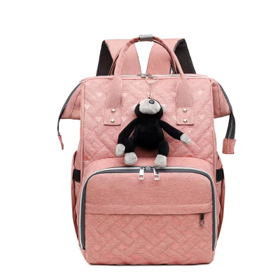 Multi-Functional Mummy Bag Backpack Mother and Baby Bag Cartoon Doll