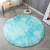 Long Wool Circle Tie-Dyed Gradient Living Room Carpet Long Ville Bedroom Rug Bayeta Full of Silk Wool Floor Mat