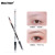 Musicflower Wooden Line Drawing Eyebrow Pencil One-Word Eyebrow Brush Two-in-One Waterproof Sweat-Proof Natural Makeup Not Smudge