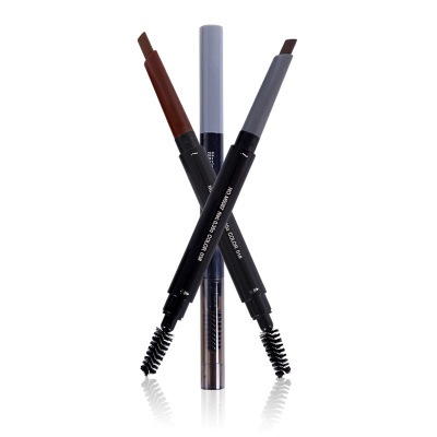 New Product Music Flower Music Flowe Music Flower Meticulous Double-Headed Eyebrow Pencil Eyebrow Brush Two-in-One Factory Direct Sales