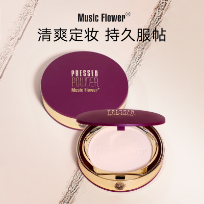 Music Flower Music Flower Powder Long-Lasting Finishing Oil Control White Makeup Repair Dry Powder New Makeup Wholesale