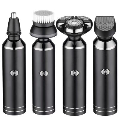 Four-in-One Shaver, Trim, Nose Hair Trimmer, Brush