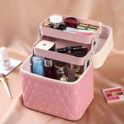 New Portable Travel Household Cosmetic Bag Large Capacity Cosmetic Case Multifunctional Skin Care Products Desktop Organize and Storage