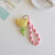 Korean Ins Cute Tulip Three-Dimensional Flower Pendant Handmade Woven Keychain Bag Charm Accessories Key Ring