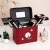 Korean Style New Pu Cosmetic Case Suitcase Makeup Storage Box Large Capacity Cosmetic Bag Storage Box Custom Wholesale