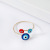 Cross-Border Sold Jewelry Turkey Blue Eyes Ring Adjustable Dripping Oil Online Influencer Ring Devil's Eye Ring for Women