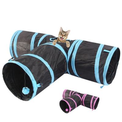 three ways stock pet cat tunnel Pet accessories hot selling 