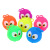 Yiwu Wholesale of Small Articles Stall Factory Supply Big Eye Chicken TPR Luminous Ball