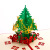Creative Gift 3D Stereoscopic Greeting Cards Handmade Green Christmas Tree Logo Three-Dimensional Creativity Paper Carving Christmas Greeting Card